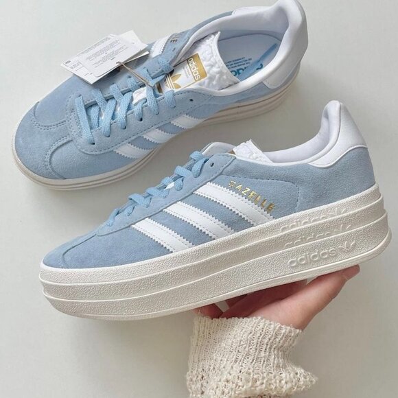 adidas Shoes - adidas Originals Gazelle Bold Women's Shoes Clear Sky-White Multi Sizes